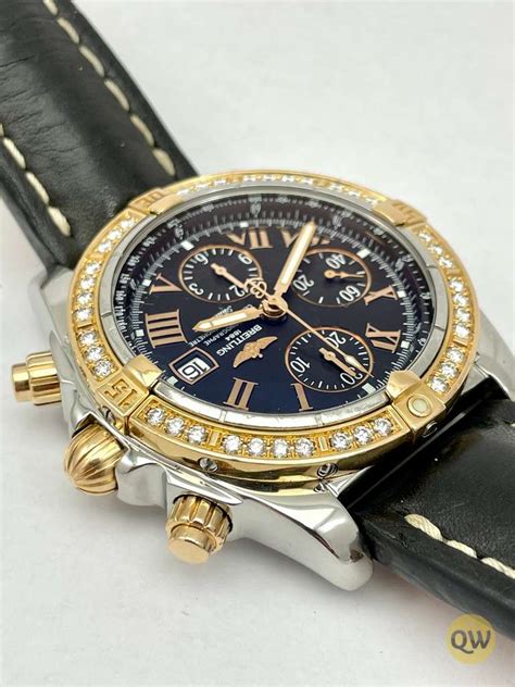 new breitling chronomat evolution men& 39|Breitling Chronomat evolution with diamonds.